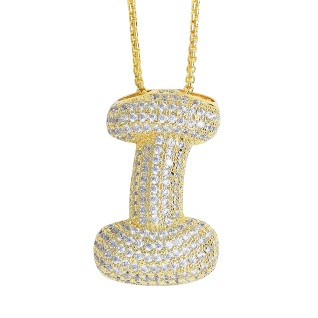 ICED INITIAL NECKLACE