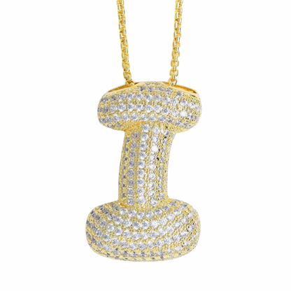 ICED INITIAL NECKLACE